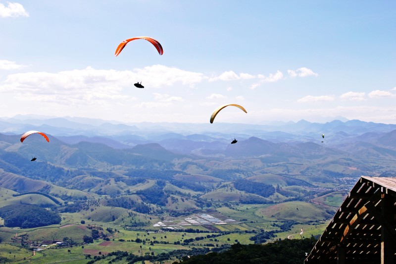 Porciúncula: a Pedra Elefantina e o parapente
